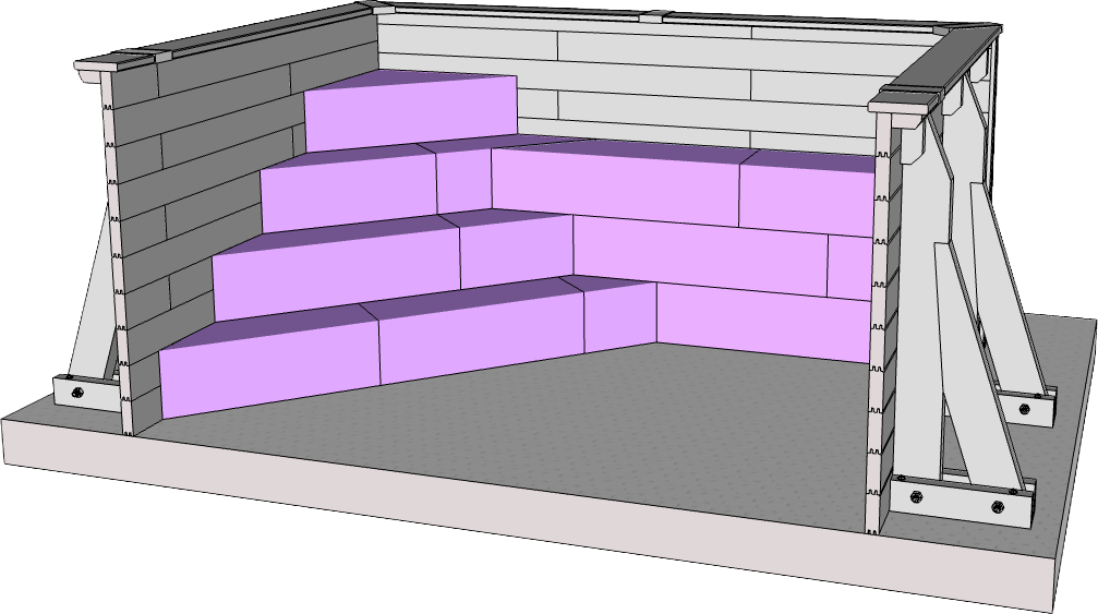 Escaliers Angle + banquette